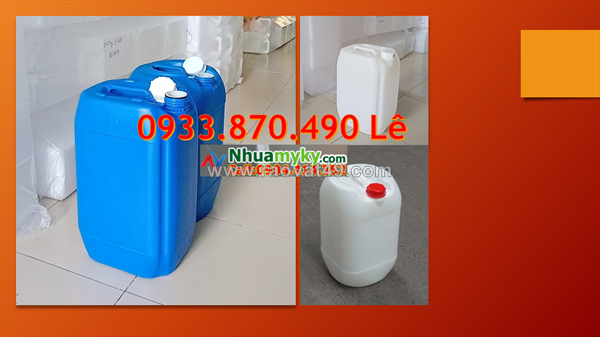 Can 20 lít đựng hóa chất nhựa nguyên sinh, can nhựa 25 lít màu xanh lá, can nhựa 30 lít đựng hóa chất trong bệnh viện