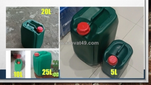 Can 30 lít vuông đựng hóa chất nồng độ mạnh, can nhựa 30 lít đựng hóa chất ngành giày, dệt