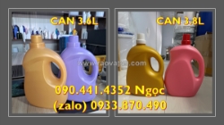 Can 500ml đựng nhớt trong gara, can 1 lít đựng dung dịch vệ sinh điện tử, can 2 lít trong đựng thực phẩm