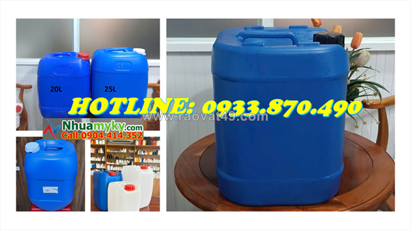 Can đựng hóa chất thoát khí 20 lít, can nhựa 25 lít đựng chất sinh khí độc