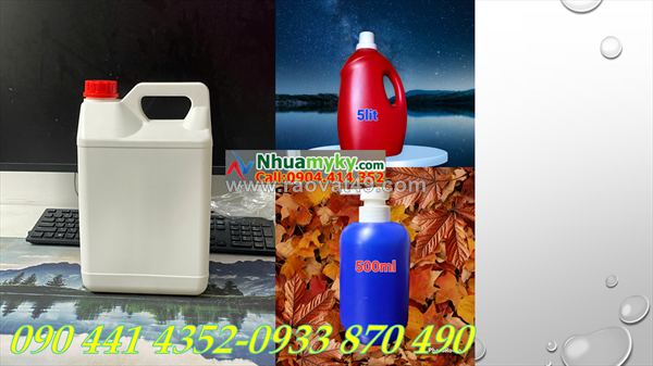 Can nhựa 1 lít vuông, can nhựa 3.6 lít đựng nước lau sàn, can nhựa 3.8 lít vàng đựng nước rửa chén