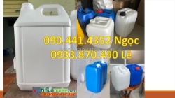 Can nhựa 20 lít đựng vi sinh (có sinh khí), sx can nhựa 25 lít đựng nông dược, can nhựa vuông 30 lít