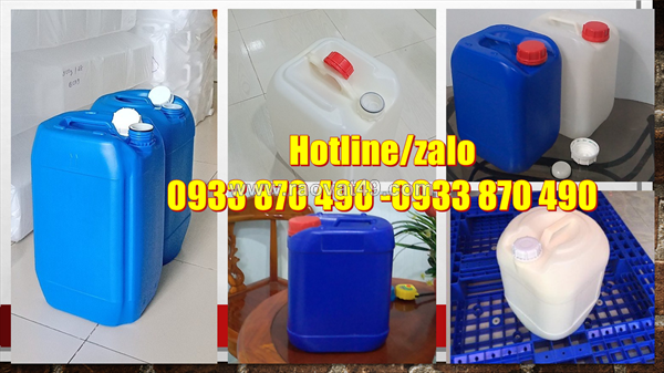 Can nhựa 25 lít vuông dày đựng axit loãng, can nhựa 30 lít dày đựng h2s04