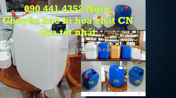 Can nhựa 30 lít đựng hóa chất ngành nông nghiệp, thùng nhựa 25 lít vuông xanh