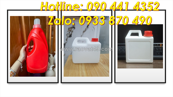 Can nhựa 3.6 lít đựng nước lau sàn, vỏ can nhựa 3.8 lít đựng nước giặt công nghiệp