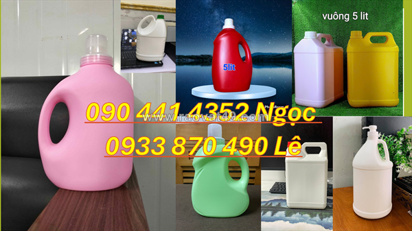Can nhựa 500ml vuông trắng, can 1 lít đựng dầu mỡ, can nhựa 2 lít nắp ấn xoay 360