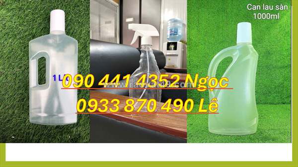 Can nhựa 500ml vuông trắng, can 1 lít đựng dầu mỡ, can nhựa 2 lít nắp ấn xoay 360