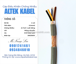 ​​​​​​​cáp 4x0.5 chống nhiễu altek kabel sẵn bắc ninh, bắc giang, hưng yên, thanh hóa