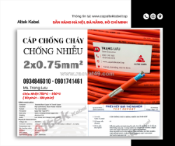 Cáp chống cháy chống nhiễu 2x0.75 altek kabel sẵn đà nẵng, bình định, phú yên