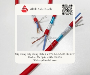 Cáp chống cháy chống nhiễu fr 2x1.5