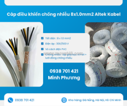 Cáp điều khiển chống nhiễu 8x1.0mm2 – báo giá mới nhất, hàng chính hãng
