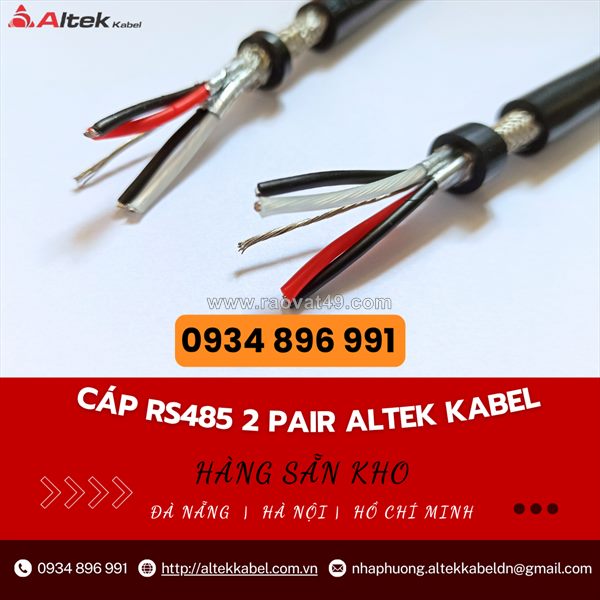 Cáp rs485 2 pair  awg – chiết khấu cực cao tại khánh hòa, gia lai, bình định