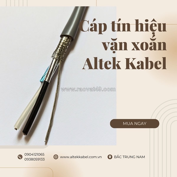 Cáp tín hiệu chuẩn xoắn đôi (twisted pair).