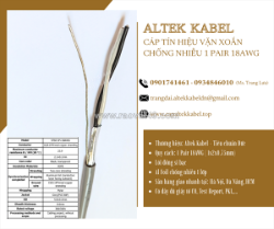 Cáp tín hiệu vặn xoắn chống nhiễu awg 1 pair, 2 pair, 3 pair, 4 pair