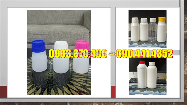 Chai 50ml nắp vặn, chai nhựa 100ml nắp xé, chai đựng hóa chất 250ml