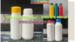 Chai đựng vi sinh 1 lít, chai tròn 500ml, chai nhựa 250ml dày đựng hóa chất