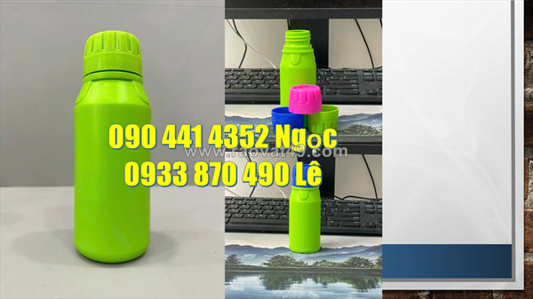 Chai nhựa 1 lít hóa chất trong gara, vỏ chai nhựa 0.5 lít, chai nhựa 250ml đựng dung dịch rửa xe