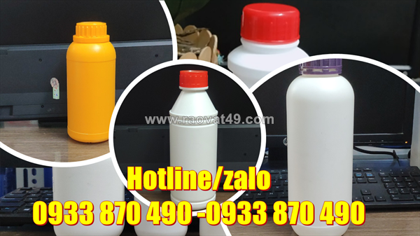 Chai nhựa 1 lít xịt keo, chai nhựa 500ml đựng dầu công nghiệp, chai nhựa 250ml đựng nhớt