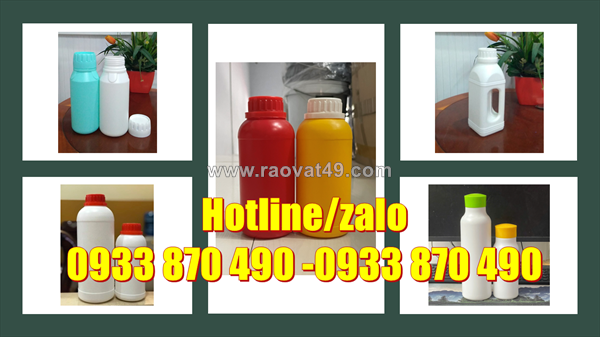 Chai nhựa 1 lít xịt keo, chai nhựa 500ml đựng dầu công nghiệp, chai nhựa 250ml đựng nhớt