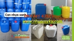 Chiết khấu 5% can nhựa 10 lít vuông xanh 100 cái, can nhựa 20 lít đựng hóa chất dày 1kg4