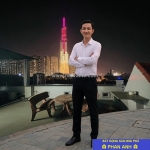 Chiều chiều lên tầng thượng ngắm landmark 8. nhà phố an khánh, 4 tầng 4 pn mà chỉ có 11 đồng hơn.