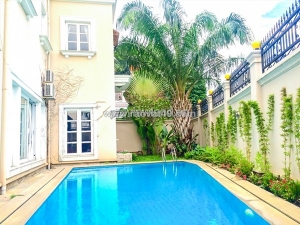 Cho thuê biệt thự hồ bơi ven sông nguyễn văn hưởng khu compound tại thảo điền