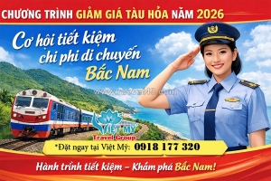 Chương trình ưu đãi tàu hỏa 2026 chính thức khởi động