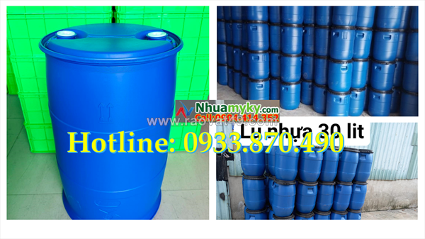 Chuyên bán buôn thùng phuy nhựa đựng hóa chất, thùng phuy nhựa 220 lít mới – qua sử dụng