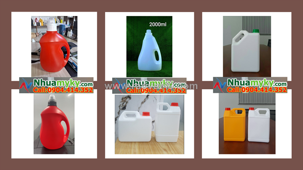 Chuyên can đựng axit 5 lít, can nhựa 4 lít đựng gel đánh bóng, can 2 lít đựng dầu nhớt
