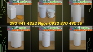 Chuyên cung cấp hủ nhựa 50gr, hộp nhựa 100g trắng, hủ nhựa 250gr nắp đỏ, hủ đựng hóa chất 500g