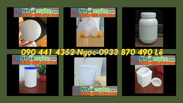 Chuyên cung cấp hủ nhựa 50gr, hộp nhựa 100g trắng, hủ nhựa 250gr nắp đỏ, hủ đựng hóa chất 500g