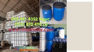 Có sẵn thùng phuy nhựa 120 lít qua sử dụng, thùng phuy nhựa 220 lít cũ đựng nước đường