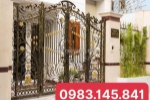 Cổng sắt 4 cánh mỹ thuật gia công tận xưởng