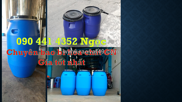 Công ty bán thùng phuy nhựa 50 lít, 60 lít, 100 lít đai nhựa, đai sắt giá tốt nhất