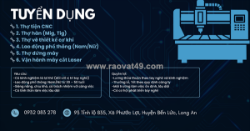 Công ty cơ khí huy lâm tuyển dụng nhân sự