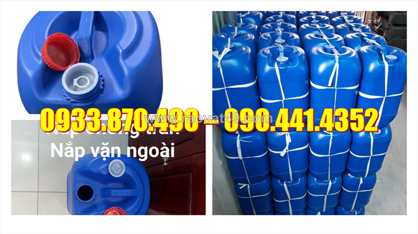 Công ty sx can nhựa 20 lít đựng xăng nhật, can 25 lít đựng chất phủ bao bì, can 30 lít đựng chất chống gỉ