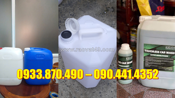 Công ty sx can nhựa 20 lít đựng xăng nhật, can 25 lít đựng chất phủ bao bì, can 30 lít đựng chất chống gỉ