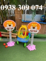 Cột bóng rổ mầm non, khung thành mầm non,xe trượt dốc trẻ em