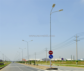 Cột đèn cao áp pn06 - cột đèn cần đôi vuông góc phan nguyễn cung cấp