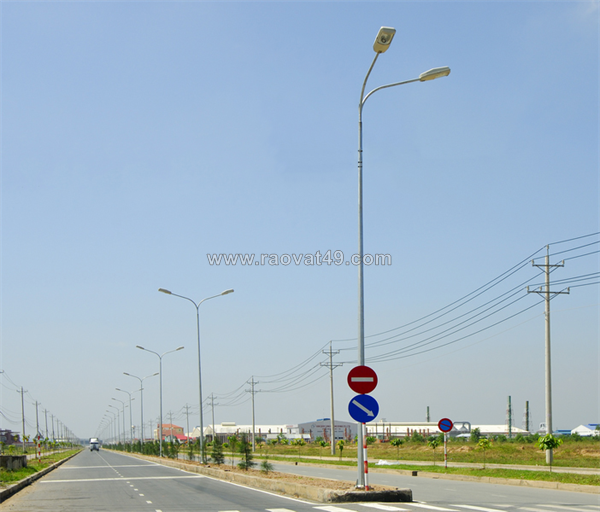 Cột đèn cao áp pn06 - cột đèn cần đôi vuông góc phan nguyễn cung cấp