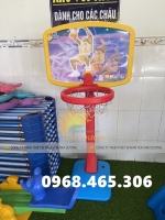 Cột ném bóng rổ mầm non bằng nhựa, trụ bóng rổ mầm non