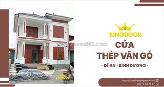 Cửa thép vân gỗ tại dĩ an, bình dương | bền đẹp, giá tốt