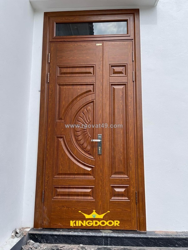Cửa thép vân gỗ tại dĩ an, tp hcm | bền đẹp, giá tốt