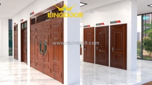 Cửa thép vân gỗ tại phường xuân hòa