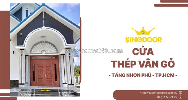 Cửa thép vân gỗ tại tăng nhơn phú, tp.hcm | báo giá nhanh