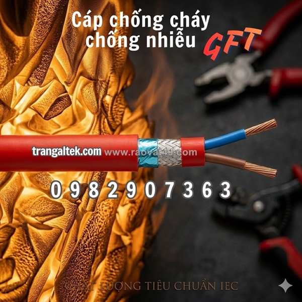 Cung cấp cáp chống cháy chống nhiễu 3 miền – giá tốt