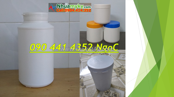 Cung cấp hủ đựng hóa chất 50g, 100g, 250gr, 500g, 1 ký dày chất lượng tốt