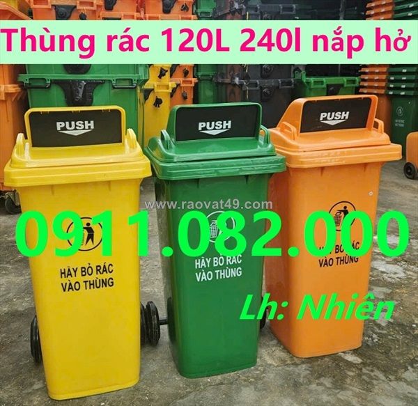Cung cấp thùng rác dày chất lượng giá rẻ - thùng rác 120l 240l 660l giá sỉ lẻ- 0911082000