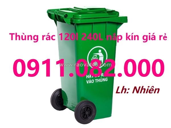 Cung cấp thùng rác dày chất lượng giá rẻ - thùng rác 120l 240l 660l giá sỉ lẻ- 0911082000