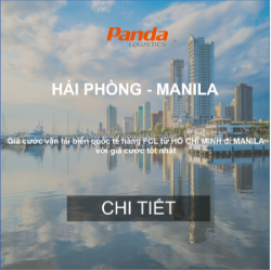 Cước vận chuyển hàng hóa từ hải phòng đi manila